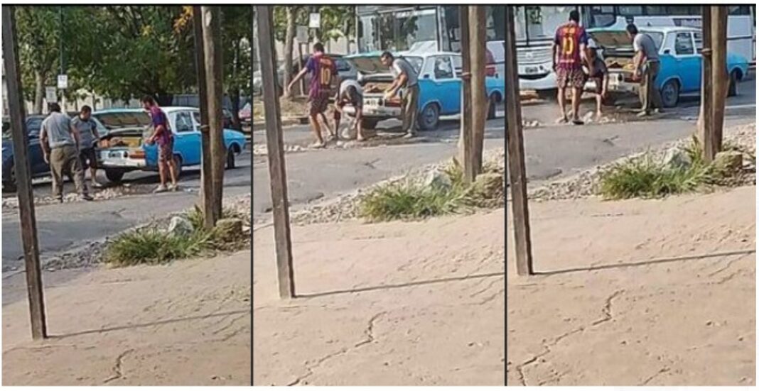 vecinos arreglo de calle