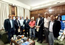 El intendente Curutchet recibió a autoridades de la Masonería Argentina